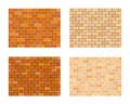 Collection of bricks different color on white background Royalty Free Stock Photo