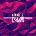 Collection bright colors set polygonal backgrounds Royalty Free Stock Photo