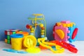 Collection of bright toys Royalty Free Stock Photo