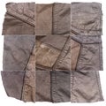 Collection of brown leather textures Royalty Free Stock Photo