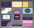 Collection Business card or invitation Royalty Free Stock Photo