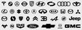 Collection of car brands logos