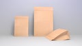 Collection of cardboard packages isolated on the background. A set of cardboard boxes. Delivery concept Royalty Free Stock Photo