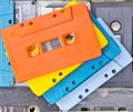 Collection of cassette Royalty Free Stock Photo