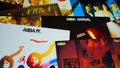 Collection of cd covers of the famous Swedish ABBA group. one of the most successful and beloved pop groups
