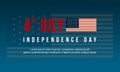 Collection celebration independence day banner
