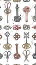 Collection of Celtic Knotwork Keys and Symbols Royalty Free Stock Photo