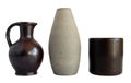 Collection of ceramic jug and vases Royalty Free Stock Photo