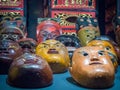 Collection of chinese traditional opera head masks