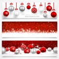 Collection of Christmas banners Royalty Free Stock Photo
