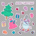 Collection of christmas decor icons