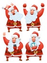 Collection of Christmas Santa Claus characters