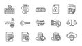 Cybersecurity and Digital Security Icons Set Royalty Free Stock Photo