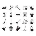 collection of cleaning tools. Vector illustration decorative design