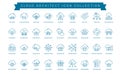 collection cloud architect icons modern technology concepts cloud-related services Royalty Free Stock Photo