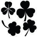 Collection of clover, St. Patricks day ()