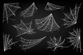 Collection of Cobweb Royalty Free Stock Photo