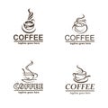 Coffee labels set Royalty Free Stock Photo
