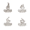 Coffee labels set Royalty Free Stock Photo