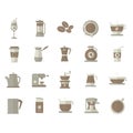 collection of coffee equipment. Vector illustration decorative design Royalty Free Stock Photo