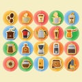 collection of coffee icons. Vector illustration decorative design Royalty Free Stock Photo