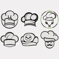 collection of coking logos Royalty Free Stock Photo