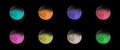 Collection of colored moons Royalty Free Stock Photo