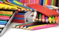 Collection colored pencils