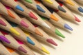 Collection of colored wooden pencils