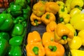 Collection of colorful bell peppers Royalty Free Stock Photo