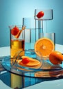 collection of colorful and contemporary glassware and tableware.