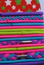 Collection of colorful hair bands Royalty Free Stock Photo