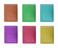 Collection of colorful leather cover note book