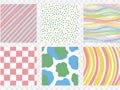 Collection of colorful patterns and designs for creative projects Royalty Free Stock Photo
