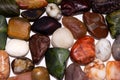 Collection of colorful semiprecious gemstones