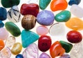 Collection of Colorful Semiprecious Gemstones.