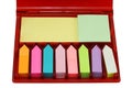 Collection of colorful sticky notes