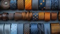 Collection of Colorful Ties