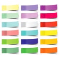 Collection of colorful vector sticky notes