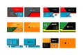 Collection of colorfull business card