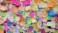Colorful Post It Brainstorming Workshop Royalty Free Stock Photo