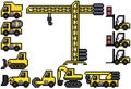 Collection of construction machines