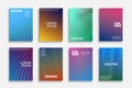 Collection of contemporary colorful minimalistic covers, templates, posters, placards, brochures, banners, flyers and