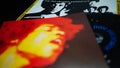 Collection of covers and cd inserts of the American rock guitarist Jimi Hendrix