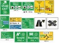 Collection of Croatian road signs Royalty Free Stock Photo