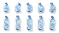 Collection of crumpled plastic bottles Royalty Free Stock Photo