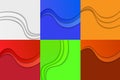 Collection of Curvy Abstract Background. Royalty Free Stock Photo