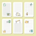 cute notes for cards, stickers, tags with people