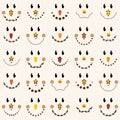 Collection of Cute Scarecrow Faces