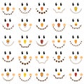 Collection of Cute Scarecrow Faces